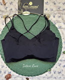 Mira Dikişsiz Hafif Dolgulu Çift Askılı Kopçasız Rahat Bralet/Sütyen/Büstiyer/Spor Sütyeni