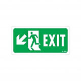 Exit Sol Aşağı Uyarı Levhası 17,5x25 KOD:958