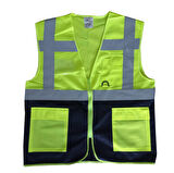 Yönetici İkaz Yeleği Sarı/Lacivert XXL Beden