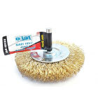 Hawk HA10133 Pimli Sarı Tel Daire Fırça 75x10 mm