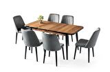 Yakamoz Milano MDF Mutfak Masa Sandalye Takımı 80x130