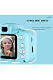 Pazariz Mavi Renk Mini 1080p Hd Kamera Çocuklar Için Dijital Fotoğraf Makinesi 2.0 inç Ekran 720-108