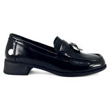 Mammamia 855 25KA Kadın Günlük Ayakkabı Siyah Rugan