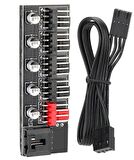 Fan Çoklayıcı 5 Port Y PWM Splitter 4 pin Hub Cpu Kablo Çoğaltıcı