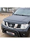 Nissan Pathfinder Ön Kaput Koruyucu Rüzgarlığı Akrilik (abs) Piano Black 2005-2014 Uyumlu