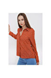 Kadın Kırmızı Uzun Kollu  Gömlek 700-2711200