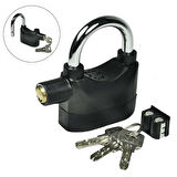 Desibel Siyah Alarmlı Çok Fonksiyonlu Ekstra Güvenlikli Kare Asma Dolap Kilidi  GO50605584310