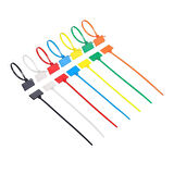 RENKLİ HAT KABLO BAĞI 700 ADET (7 RENK X100)  GO506089MT-22146