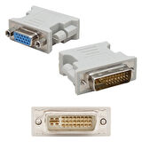 DVI TO VGA DÖNÜŞTÜRÜCÜ (DVI ERKEK VGA DİŞİ) DVI 24+5 PİN  GO506089MT-10649