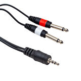 3.5MM STEREO ERKEK/2X6.3MM MONO ERKEK 1.5 METRE KABLO  GO506089MT-4284