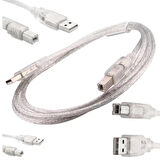 USB YAZICI KABLOSU 1.5 METRE 2.0V ŞEFFAF  GO50602404230