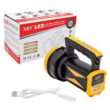 ŞARJLI LEDLİ 3 KADEMELİ EL FENERİ XJ-1  GO50602651770