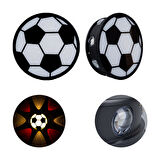 GÜN IŞIĞI - KIRMIZI FUTBOL TOPU DEKORATİF LED DUVAR APLİK  GO506089MT-24456