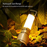 TAŞINABİLİR KAMP FENERİ BEYAZ - SARI TYPE-C ŞARJ GİRİŞLİ 60X235MM CH-23051  GO506089MT-24699