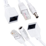 IP KAMERA POE KABLOSU PASİF POE SPLITTER DİŞİ ERKEK POWER UÇ  GO50601027530