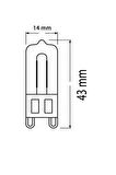 Osram 66740 40W Halopin Fırın Ampul G9 Duy 2700K (5 Adet)