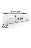 Philips Linea 13W Anahtarlı Led Bant Armatür 3000K Sarı 118,4 cm Ayna Üstü Duvar Aplik