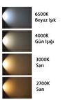 Osram 4,5W (50W) Par16 GU10 Spot Ampul 6500K Beyaz 6 Adet Starter Çanak Lamba