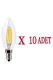 Osram Ledvalue 4W (40W) Led Rustik Mum Ampul Sarı 2700K - 10 Adet