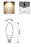 Panasonic 4,9W (40W) Led Mum Ampul Sarı 2700K - E14 Duy Avize Led Lamba