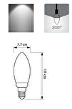 Panasonic 4,9W (40W) Led Mum Ampul Beyaz 6500K - E14 3 Adet Avize Lambası