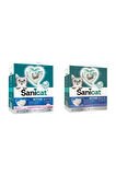 Sanicat Active White Kokusuz + Lotus Flower Karma Topkalanan Kedi Kumu 6 Lt. X 2 Adet