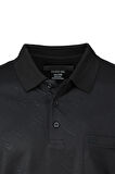 Oppland Erkek Pamuklu Merserize Kumaş T-Shirt Düğmeli Polo Yaka Cepli Kısa Kol Şık Desenli Tam Kalıp