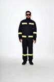 Projacket Alev Almaz Yangın Koruma İş Güvenlik Takımı SMY-10031 Yüksek Koruma