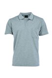 Oppland Erkek Polo Yaka Şık Punto Desenli Cepli Kısa Kollu Tam Kalıp Premium Pamuklu Kumaş T-Shirt