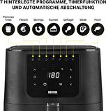 N8Werk 5.5 lt Yağsız Airfryer Mat Siyah