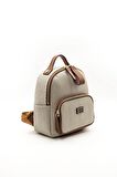Silver  Polo Bej - Taba NV1130 Kadın Sırt Çantası