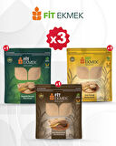 fit Kepekli Lavaş Ekmeği 300gr, Arpa Lavaş Ekmeği 300gr ve Keten Lavaş Ekmeği 300gr