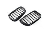Bmw 3 Serisi 2002-2004 E46  Uyumlu Dıamond Panjur ( Böbrek ) Pıano Black Çerçeve