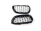 Bmw 3 Serisi 2002-2004 E46  Uyumlu Dıamond Panjur ( Böbrek ) Pıano Black Çerçeve