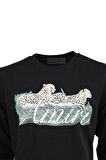 Erkek Mevsimlik Amir Premium Pamuklu Kumaş iki iplik Sweatshirt Logolu Model Regular Fit