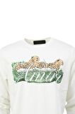 Erkek Mevsimlik Amir Premium Pamuklu Kumaş iki iplik Sweatshirt Logolu Model Regular Fit