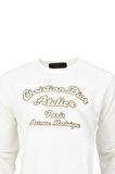 Erkek Mevsimlik Dior Premium Pamuklu Kumaş iki iplik Sweatshirt Logolu Model Regular Fit