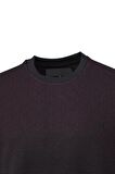 Erkek Mevsimlik Doğal Pamuklu Şık Sweatshirt Bisiklet Yaka Panolu Rahat Kesim Tam Kalıp