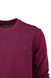 Erkek Mevsimlik Doğal Pamuklu Şık Sweatshirt Bisiklet Yaka Panolu Rahat Kesim Tam Kalıp