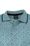 Oppland Erkek T-shirt Yazlık Cepli Kısa Kollu Modern Jakarlı Karelli Model Rahat Kesim Pamuklu Kumaş