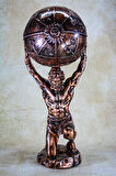 Yunan Tanrısı Atlas Büyük Boy Bronz Heykel Biblo