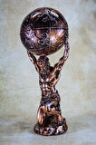 Yunan Tanrısı Atlas Büyük Boy Bronz Heykel Biblo