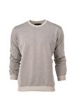 Erkek Mevsimlik Doğal Pamuklu Sweatshirt Bisiklet Yaka Çizgili Rahat Kesim Tam Kalıp