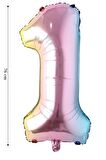 Folyo Balon 1 Rakamı Helyum Balon 76 cm
