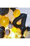 Folyo Balon 4 Rakamı Helyum Balon 76 cm
