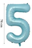 Folyo Balon 5 Rakamı Helyum Balon 76 cm