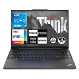 Lenovo ThinkPad E16 Gen 1 Intel Core i5-1335U 24GB 1TB+512GB SSD 16" WUXGA Freedos Taşınabilir Bilgisayar 21JQS1TTZX014