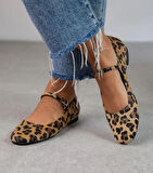 Leopar Şık Günlük Comfort Trend Rahat Meri Ceyn Babet