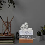 Veraart Kişiye Özel Fotoğraflı 3d Model Pleksi Led Dekoratif Gece Lambası