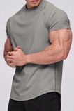 Erkek Spor Tişört Running Sports Gym Reglan Oval Kesim Penye T-shirt OVALT-SHİRT